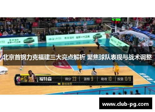 北京首钢力克福建三大亮点解析 聚焦球队表现与战术调整