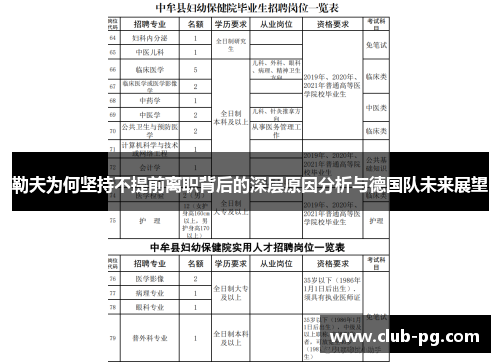 勒夫为何坚持不提前离职背后的深层原因分析与德国队未来展望